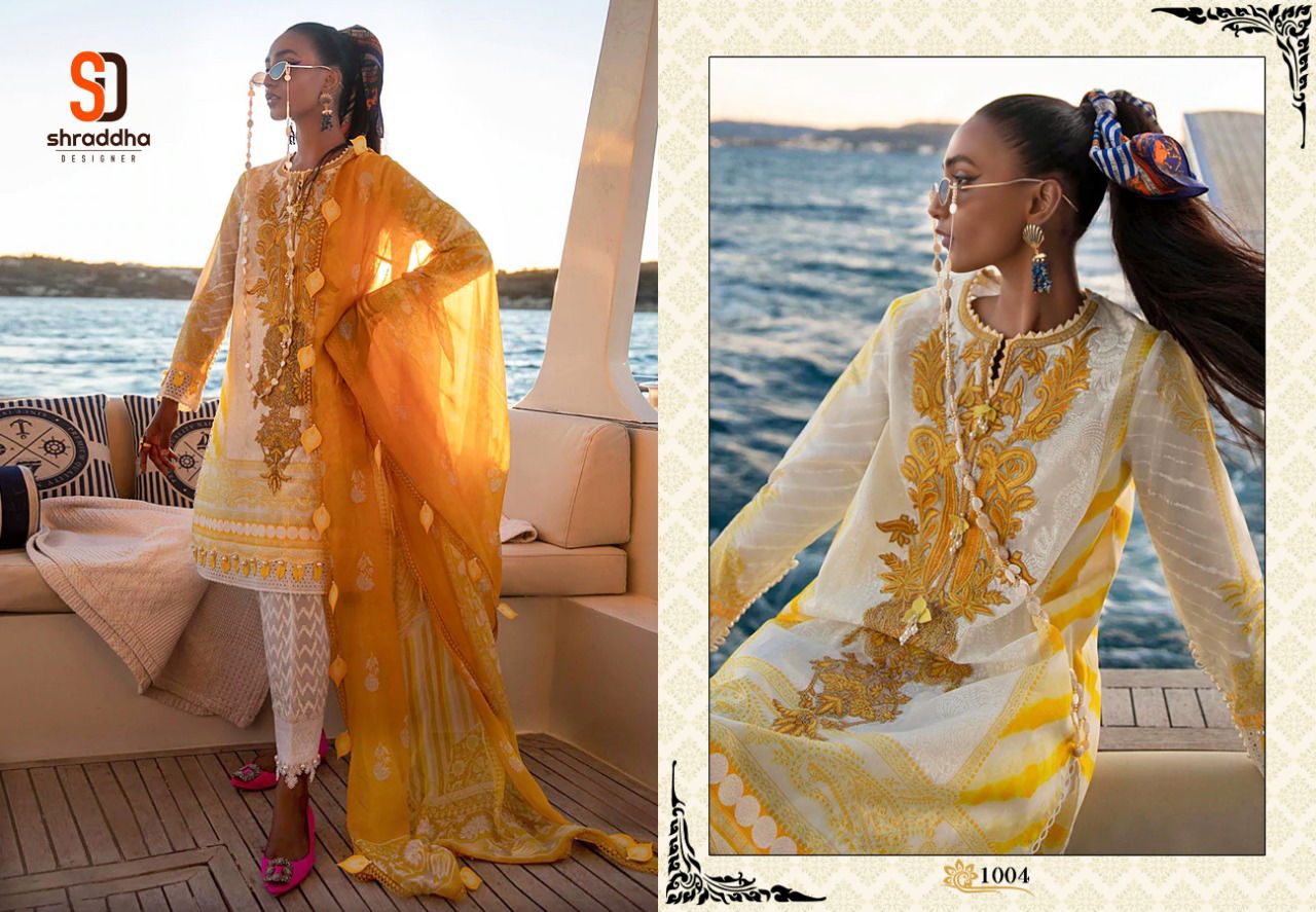 Shraddha Sana Safinaz 4 Casual Wear Printed Lawn Cotton Pakistani Salwar Kameez